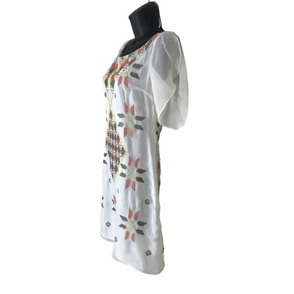 ANNA Sui 100% Silk Embroidered Dress Size M - Picture 3 of 6
